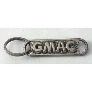 Vintage GMAC General Motors Metal Keychain Automotive Serial Number 0691591
